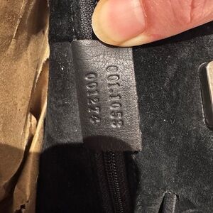 Authentic Vintage Gucci Black Tote handbag with drawstring